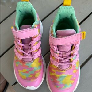 adidas Kids Sneakers in Pink, Yellow, and Green
